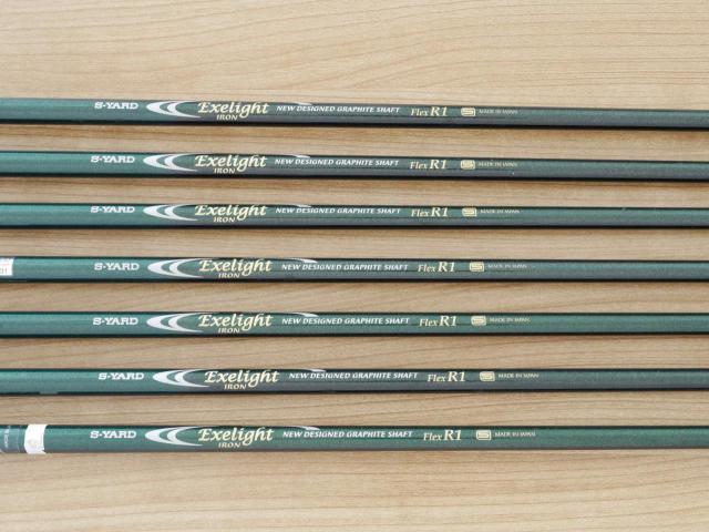 Iron set : Other Brand : ชุดเหล็ก S-Yard Exelight มีเหล็ก 5-Pw,Sw (7 ชิ้น) ก้านกราไฟต์ Flex R1