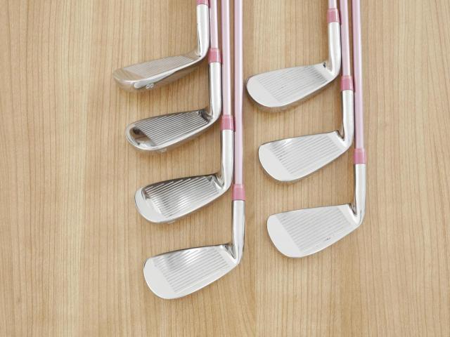 Lady club : All : ชุดเหล็ก Kasco Dimpals G-FOUR (ใบใหญ่ ตีง่าย) มีเหล็ก 5-Pw,Sw (7 ชิ้น) ก้านกราไฟต์ Flex L