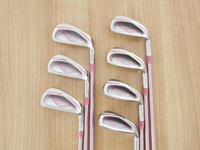 Lady club : All : ชุดเหล็ก Kasco Dimpals G-FOUR (ใบใหญ่ ตีง่าย) มีเหล็ก 5-Pw,Sw (7 ชิ้น) ก้านกราไฟต์ Flex L