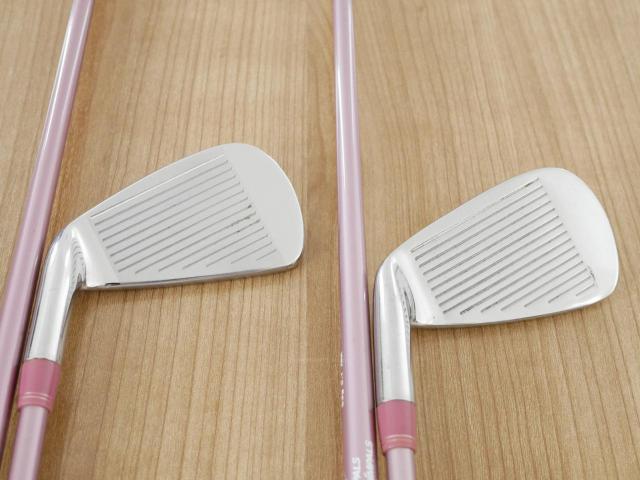 Lady club : All : ชุดเหล็ก Kasco Dimpals G-FOUR (ใบใหญ่ ตีง่าย) มีเหล็ก 5-Pw,Sw (7 ชิ้น) ก้านกราไฟต์ Flex L