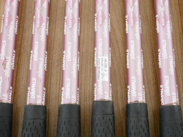 Lady club : All : ชุดเหล็ก Kasco Dimpals G-FOUR (ใบใหญ่ ตีง่าย) มีเหล็ก 5-Pw,Sw (7 ชิ้น) ก้านกราไฟต์ Flex L