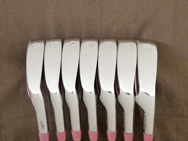 Lady club : All : ชุดเหล็ก Kasco Dimpals G-FOUR (ใบใหญ่ ตีง่าย) มีเหล็ก 5-Pw,Sw (7 ชิ้น) ก้านกราไฟต์ Flex L