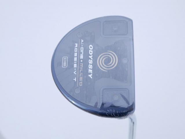 Putter : All : **ของใหม่ ยังไม่แกะพลาสติก** พัตเตอร์ Odyssey Ai-ONE Milled ROSSIE-V T DB (รุ่นท็อป ล่าสุด ออกปี 2024) ก้าน Stroke LAB 90 ยาว 34 นิ้ว