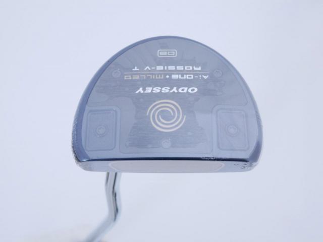 Putter : All : **ของใหม่ ยังไม่แกะพลาสติก** พัตเตอร์ Odyssey Ai-ONE Milled ROSSIE-V T DB (รุ่นท็อป ล่าสุด ออกปี 2024) ก้าน Stroke LAB 90 ยาว 34 นิ้ว