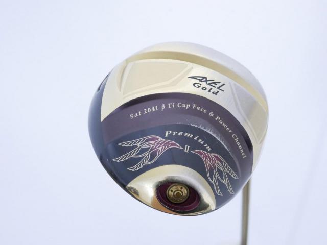 Driver : Tsuruya : Tsuruya AXEL Gold Premium II (รุ่นปี 2017 ตัวท๊อป หน้าเด้งสุดๆ COR 0.86 ของใหม่ 4 หมื่น) Loft 10.5 Flex R
