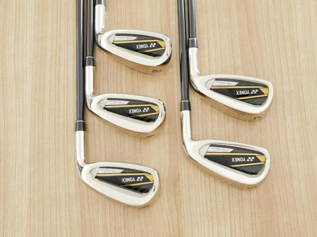 Iron set : Yonex : ชุดเหล็ก Yonex Royal E-Zone (รุ่นล่าสุด ปี 2024 หน้าเด้งสุดๆ ตีไกลสุดๆ) มีเหล็ก 6-Pw (5 ชิ้น) ก้านกราไฟต์ Flex SR