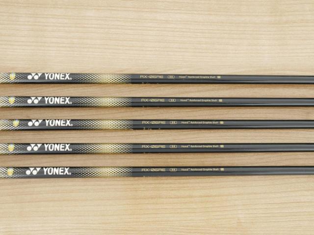Iron set : Yonex : ชุดเหล็ก Yonex Royal E-Zone (รุ่นล่าสุด ปี 2024 หน้าเด้งสุดๆ ตีไกลสุดๆ) มีเหล็ก 6-Pw (5 ชิ้น) ก้านกราไฟต์ Flex SR