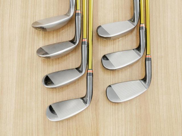 Iron set : Tsuruya : ชุดเหล็ก Tsuruya AXEL Gold Premium IV (รุ่นปี 2021 ของใหม่ 7 หมื่นกว่าบาท หน้าเด้งสุดๆ ไกลสุดๆๆ) มีเหล็ก 7-Pw,Aw,As,Sw (7 ชิ้น ครบเซ็ต) ก้านกราไฟต์ Flex R