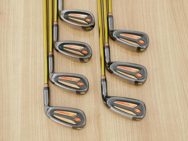Iron set : Tsuruya : ชุดเหล็ก Tsuruya AXEL Gold Premium IV (รุ่นปี 2021 ของใหม่ 7 หมื่นกว่าบาท หน้าเด้งสุดๆ ไกลสุดๆๆ) มีเหล็ก 7-Pw,Aw,As,Sw (7 ชิ้น ครบเซ็ต) ก้านกราไฟต์ Flex R