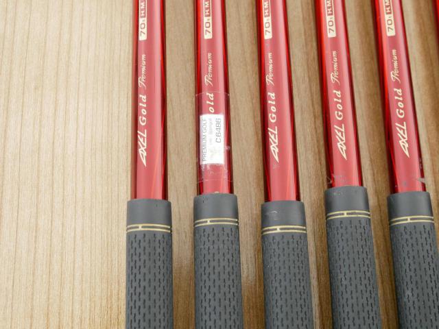 Iron set : Tsuruya : ชุดเหล็ก Tsuruya AXEL Gold Premium IV (รุ่นปี 2021 ของใหม่ 7 หมื่นกว่าบาท หน้าเด้งสุดๆ ไกลสุดๆๆ) มีเหล็ก 7-Pw,Aw,As,Sw (7 ชิ้น ครบเซ็ต) ก้านกราไฟต์ Flex R