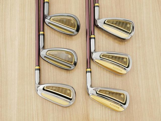Iron set : Maruman : ชุดเหล็ก Maruman Majesty Prestigio 13 (ออกปี 2024 ท็อปสุดๆ ของใหม่ 1.2 แสน หายากมากๆ) มีเหล็ก 7-Pw,Aw,Sw (6 ชิ้น) ก้านกราไฟต์ Flex SR