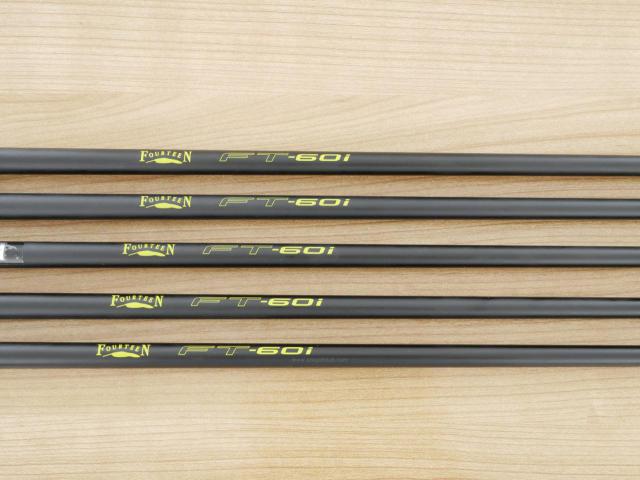 Iron set : Fourteen : ชุดเหล็ก Fourteen GelongD IX-001 (ปี 2024 ตีง่าย ไกลมากๆ) มีเหล็ก 6-Pw (5 ชิ้น) ก้านกราไฟต์ Flex R