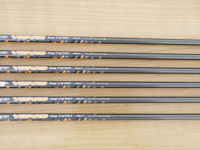 Iron set : Honma : ชุดเหล็ก Honma Tour World TW747Vx Forged (ปี 2019) มีเหล็ก 5-10 (6 ชิ้น) ก้านกราไฟต์ Honma Vizard 85 Flex R