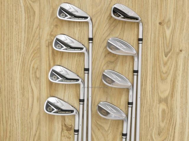 Iron set : Katana : ชุดเหล็ก Katana NINJA Iron (รุ่นล่าสุด ออกปี 2020 หน้าเด้ง ตีไกลมาก) มีเหล็ก 6-Pw,48,52,58 (7 ชิ้น) ก้านกราไฟต์ Flex R