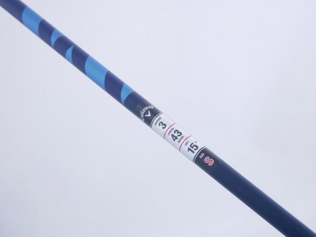 Fairway Wood : callaway : หัวไม้ 3 Callaway Paradym (รุ่นปี 2023 Japan Spec.) Loft 15 (ปรับได้) ก้าน Fujikura Ventus TR 5 Flex S