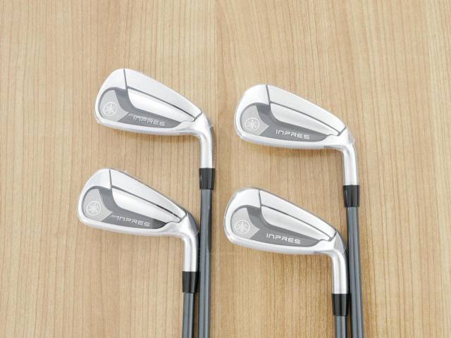 Iron set : Yamaha : **ของใหม่ ยังไม่แกะพลาสติก** ชุดเหล็ก Yamaha Inpres DriveStar Type D (รุ่นล่าสุด ปี 2025 ตีไกลที่สุด ไกลกว่าเหล็กทั่วไป 2 เบอร์ หน้าเด้งมากๆ) มีเหล็ก 7-Pw (4 ชิ้น) ก้านกราไฟต์ Fujikura Speeder NX M-425i Flex SR