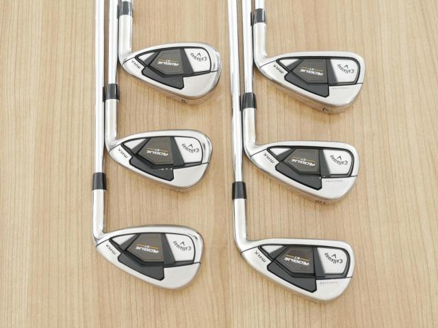 Iron set : Callaway : ชุดเหล็ก Callaway Rogue ST Max (ออกปี 2022 ตีง่าย ไกลมาก) มีเหล็ก 5-Pw (6 ชิ้น) ก้านเหล็ก NS Pro 750 NEO Flex S