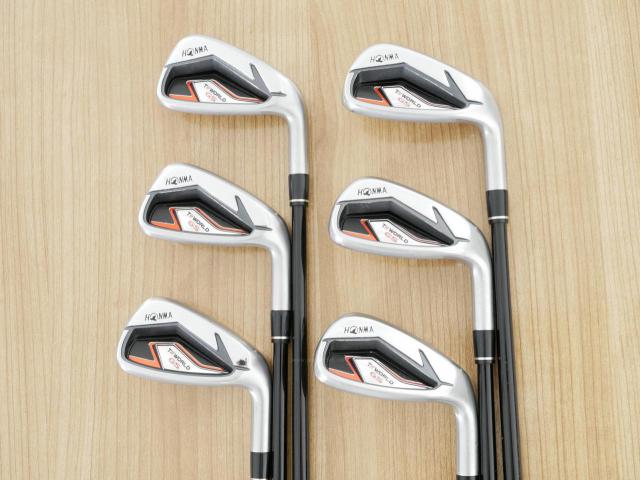 Iron set : Honma : ชุดเหล็ก Honma Tour World GS (ออกปี 2021 ใบใหญ่ ตีง่าย ไกล) มีเหล็ก 6-11 (6 ชิ้น) ก้านกราไฟต์ Honma Speedtuned 48 Flex S