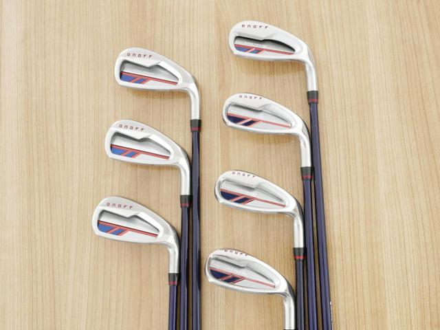 Iron set : Daiwa : ชุดเหล็ก Daiwa OnOff AKA (ออกปี 2021 หน้าเด้ง Maraging ยืดยุบได้ ตีง่าย นุ่ม ไกลมากๆ) มีเหล็ก 6-Pw,Aw,Sw (7 ชิ้น) ก้านกราไฟต์ Flex SR