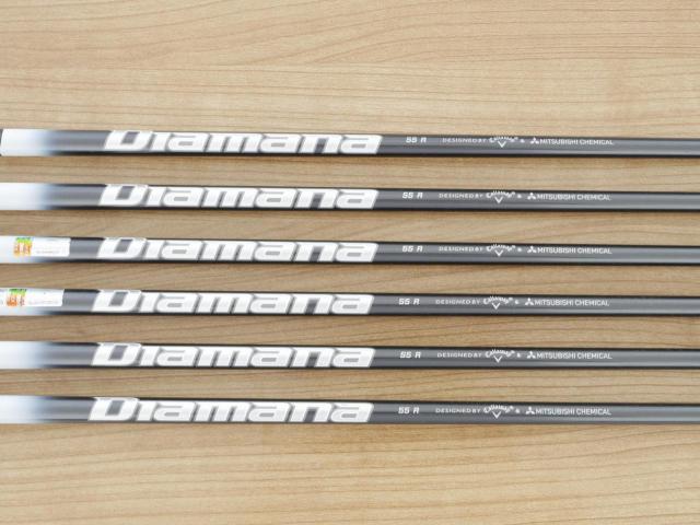 Iron set : Callaway : ชุดเหล็ก Callaway APEX DCB Forged (ปี 2022) มีเหล็ก 5-Pw (6 ชิ้น) ก้านกราไฟต์ Mitsubishi Diamana 55 Flex R