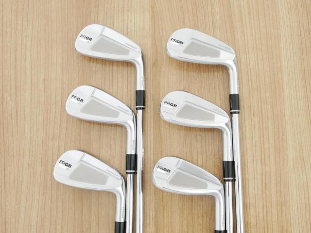 Iron set : PRGR : ชุดเหล็ก PRGR 01 Forged (Titanium Core ปี 2021) มีเหล็ก 5-Pw (6 ชิ้น) ก้านเหล็ก NS Pro Modus 105 Flex S