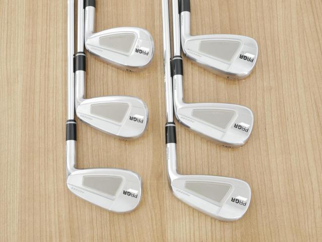 Iron set : PRGR : ชุดเหล็ก PRGR 01 Forged (Titanium Core ปี 2021) มีเหล็ก 5-Pw (6 ชิ้น) ก้านเหล็ก NS Pro Modus 105 Flex S