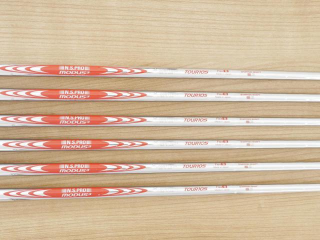 Iron set : PRGR : ชุดเหล็ก PRGR 01 Forged (Titanium Core ปี 2021) มีเหล็ก 5-Pw (6 ชิ้น) ก้านเหล็ก NS Pro Modus 105 Flex S