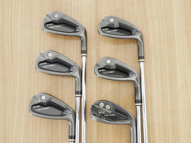 Iron set : Epon : ชุดเหล็ก EPON EF-02I Forged (ออกปี 2022 ใบใหญ่ ตีง่าย ไกล) มีเหล็ก 6-Pw,Aw (6 ชิ้น) ก้านเหล็ก NS Pro Zelos 8 Flex R