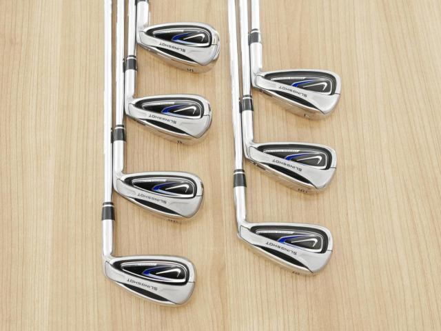 Iron set : Other Brand : ชุดเหล็ก Nike Slingshot (ใบใหญ่ ตีง่าย) มีเหล็ก 5-Pw,Sw (7 ชิ้น) ก้านเหล็ก Flex S