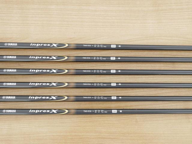 Iron set : Yamaha : ชุดเหล็ก Yamaha Inpres X Z Cavity (ใบใหญ่ เด้ง ไกล) มีเหล็ก 5-Pw (6 ชิ้น) ก้านกราไฟต์ Flex SR
