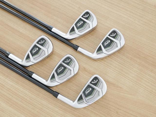 Iron set : Callaway : ชุดเหล็ก Callaway EPIC Star (ปี 2018 หน้าเด้ง โกงองศา ตีไกลมากๆ) มีเหล็ก 6-Pw (5 ชิ้น) ก้านกราไฟต์ Fujikura Speeder Evolution Flex R