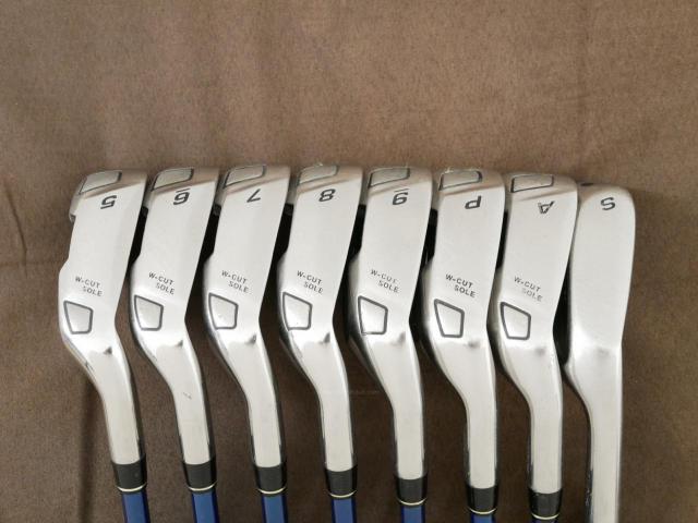 Iron set : Tsuruya : ชุดเหล็ก Tsuruya AXEL Dual Impact Z HM (หน้าเด้ง) มีเหล็ก 5-Pw,Aw,Sw (8 ชิ้น) ก้านกราไฟต์ Flex R