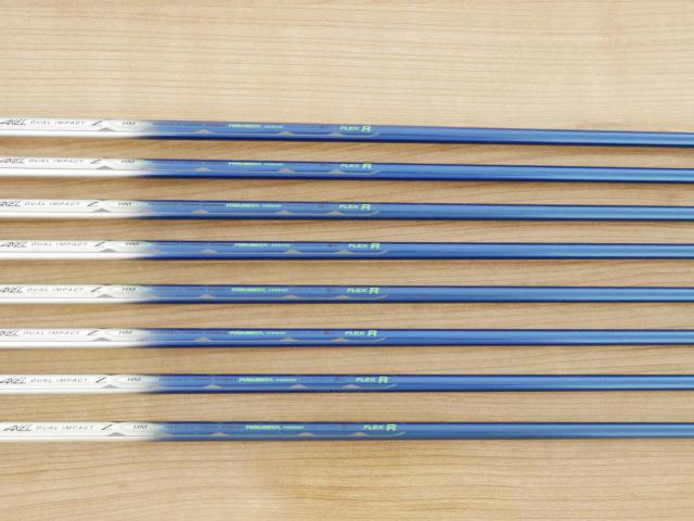 Iron set : Tsuruya : ชุดเหล็ก Tsuruya AXEL Dual Impact Z HM (หน้าเด้ง) มีเหล็ก 5-Pw,Aw,Sw (8 ชิ้น) ก้านกราไฟต์ Flex R