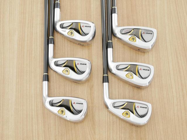 Iron set : Katana : ชุดเหล็ก Katana Sniper V (หน้าเด้ง ใบใหญ่ ตีง่าย) มีเหล็ก 5-Pw (6 ชิ้น) ก้านกราไฟต์ Flex SR