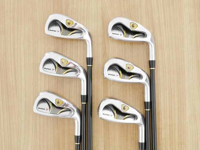 Iron set : Katana : ชุดเหล็ก Katana Sniper V (หน้าเด้ง ใบใหญ่ ตีง่าย) มีเหล็ก 5-Pw (6 ชิ้น) ก้านกราไฟต์ Flex SR