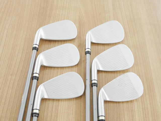 Iron set : PRGR : ชุดเหล็กกระเทย PRGR Egg PF Forged (รุ่นปี 2019 ตีง่ายและไกลมากๆ โกงสุดๆ) มีเหล็ก 7-Pw,Aw,As (6 ชิ้น) ก้านกราไฟต์ M-37 Flex R