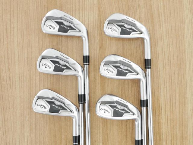 Iron set : Callaway : ชุดเหล็ก Callaway APEX Forged (ออกปี 2019) มีเหล็ก 5-Pw (6 ชิ้น) ก้านเหล็ก NS Pro ZELOS 8 Flex S