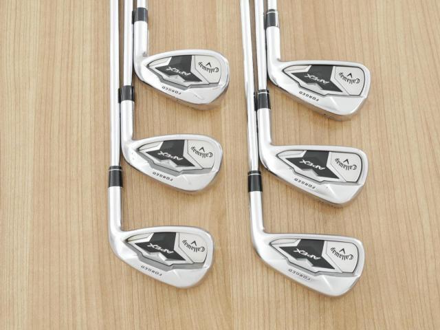 Iron set : Callaway : ชุดเหล็ก Callaway APEX Forged (ออกปี 2019) มีเหล็ก 5-Pw (6 ชิ้น) ก้านเหล็ก NS Pro ZELOS 8 Flex S