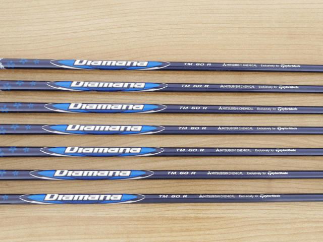 Iron set : Taylormade : ชุดเหล็ก Taylormade Qi (รุ่นล่าสุด ออกปี 2024 Japan Spec.) มีเหล็ก 6-Pw,Aw,Sw (7 ชิ้น) ก้านกราไฟต์ Mitsubishi Diamana TM60 Flex R