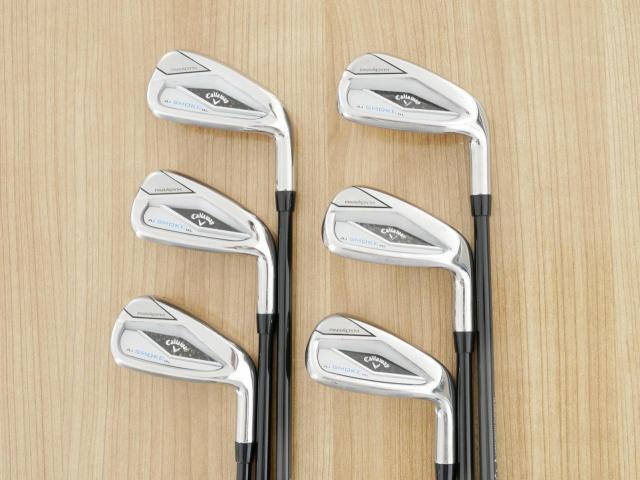 Iron set : Callaway : ชุดเหล็ก Callaway Paradym Ai Smoke HL (ออกปี 2024 ตีง่ายมาก ไกล Japan Spec.) มีเหล็ก 6-Pw,Aw (6 ชิ้น) ก้านกราไฟต์ Mitsubishi TENSEI 50 Flex R