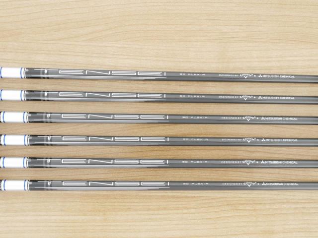 Iron set : Callaway : ชุดเหล็ก Callaway Paradym Ai Smoke HL (ออกปี 2024 ตีง่ายมาก ไกล Japan Spec.) มีเหล็ก 6-Pw,Aw (6 ชิ้น) ก้านกราไฟต์ Mitsubishi TENSEI 50 Flex R