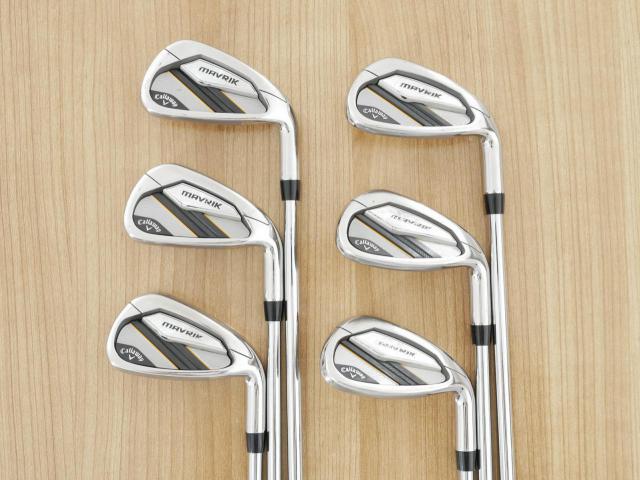 Iron set : Callaway : ชุดเหล็ก Callaway Mavrik (ปี 2020 ตีง่าย ไกลมากๆ) มีเหล็ก 6-Pw,Aw (6 ชิ้น) ก้านเหล็ก NS Pro Zelos 7 Flex S
