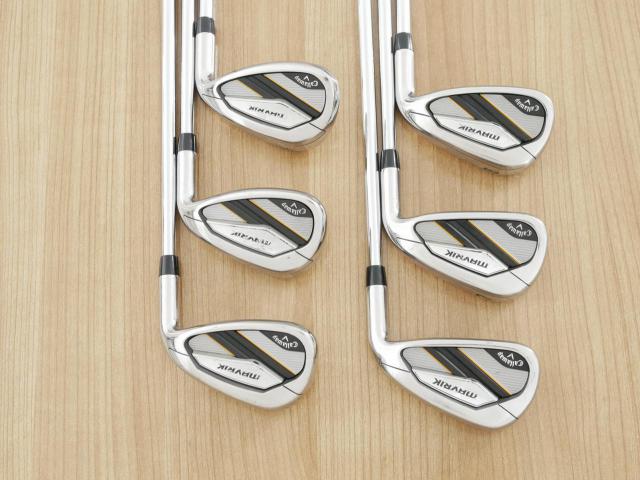 Iron set : Callaway : ชุดเหล็ก Callaway Mavrik (ปี 2020 ตีง่าย ไกลมากๆ) มีเหล็ก 6-Pw,Aw (6 ชิ้น) ก้านเหล็ก NS Pro Zelos 7 Flex S