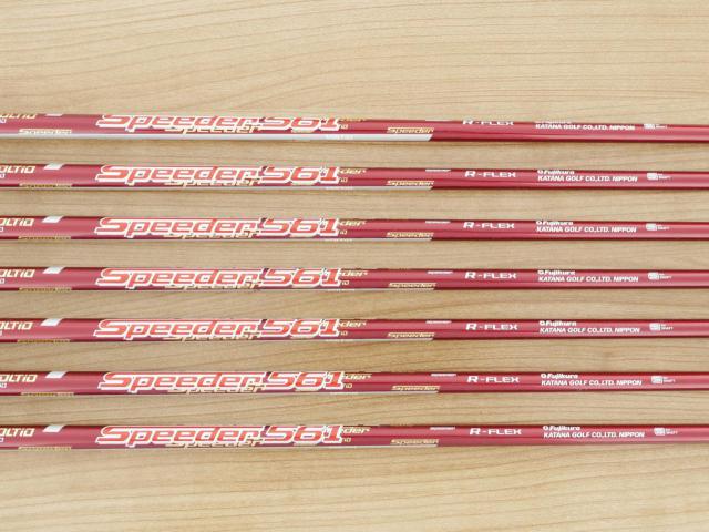 Iron set : Katana : ชุดเหล็ก Katana Voltio NINJA Silver (ปี 2018 หน้าเด้ง ตีไกล) มีเหล็ก 6-Pw,Aw,Sw (7 ชิ้น) ก้านกราไฟต์ Fujikura Speeder 561 Flex R
