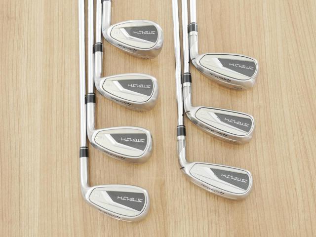 Iron set : Taylormade : ชุดเหล็ก Taylormade Stealth HD (ออกปี 2022 Japan Spec. ใบใหญ่มาก ตีง่ายสุดๆ) มีเหล็ก 6-Pw,Aw,Sw (7 ชิ้น) ก้านเหล็ก KBS Max MT 80 Flex S