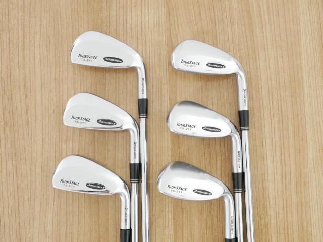 Iron set : Tourstage : ชุดเหล็ก Tourstage TS-211 Airmuscle มีเหล็ก 5-Pw (6 ชิ้น) ก้านเหล็ก NS Pro 950 Flex S