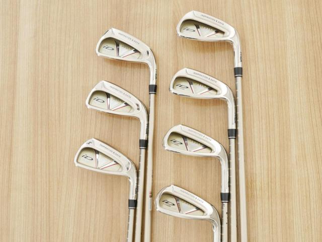 Iron set : PRGR : ชุดเหล็ก PRGR ID Nabla Red (รุ่นท๊อปสุด หน้าเด้ง ไกลมาก) มีเหล็ก 6-Pw,Aw,Sw (7 ชิ้น) ก้านกราไฟต์ M-37 Flex R