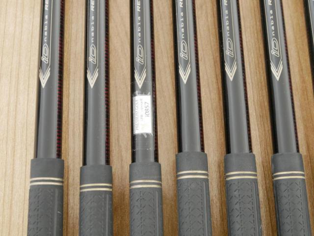 Iron set : PRGR : ชุดเหล็ก PRGR ID Nabla Red (รุ่นท๊อปสุด หน้าเด้ง ไกลมาก) มีเหล็ก 6-Pw,Aw,Sw (7 ชิ้น) ก้านกราไฟต์ M-37 Flex R