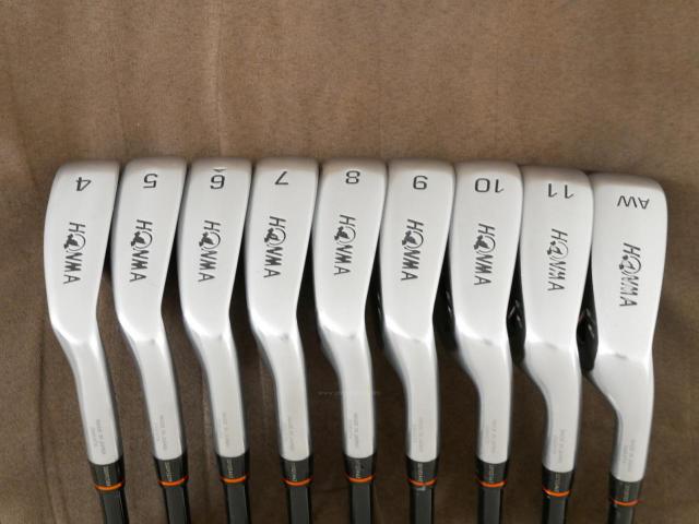 Iron set : Honma : ชุดเหล็ก Honma ATHPORT E+ มีเหล็ก 4-11,Aw (9 ชิ้น) ก้านกราไฟต์ Honma ARMRQ WT-53 Flex R