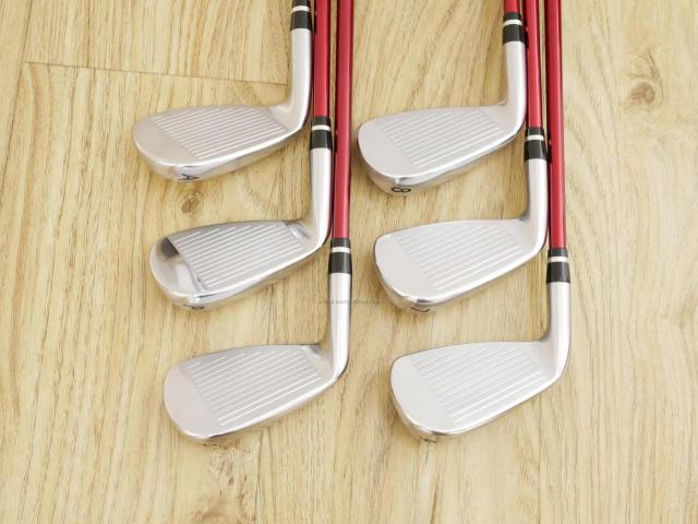 Iron set : Yamaha : ชุดเหล็ก Yamaha Inpres RMX UD+2 (ปี 2017 ตีไกลที่สุด ไกลกว่าเหล็กทั่วไป 2 เบอร์) มีเหล็ก 6-Pw,Aw (6 ชิ้น) ก้านกราไฟต์ Mitsubishi Bassara i50xct Flex R